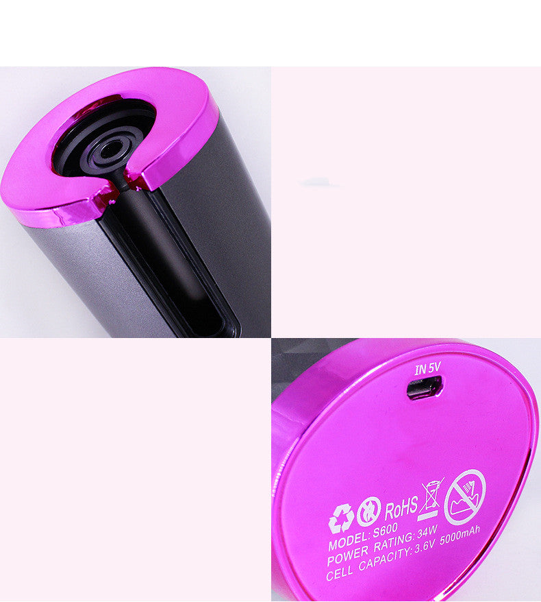Rechargeable AutomaticWomen Portable Hair Curling Iron