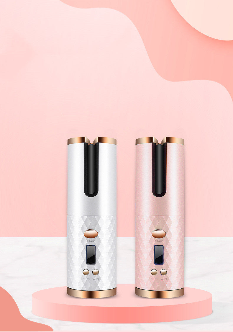 Rechargeable AutomaticWomen Portable Hair Curling Iron